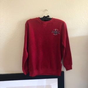 80s vintage Coca Cola fleece pullover Christmas sweater